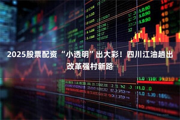 2025股票配资 “小透明”出大彩！四川江油趟出改革强村新路